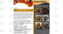 Desktop Screenshot of genuinegoldens.com