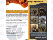 Tablet Screenshot of genuinegoldens.com